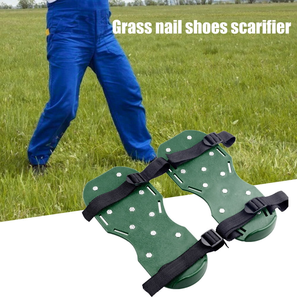 Grass Spiked Gardening Walking Revitalizing Lawn Aerator Sandals Nail Shoes All New Unique Design Free-Installation Heavy Duty Spiked Aerating Sandals