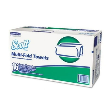 Kimberly Clark KCC08009 9.2 x 9.4 in. Multi-Fold Towels  Absorbency Pockets - 1-Ply  White