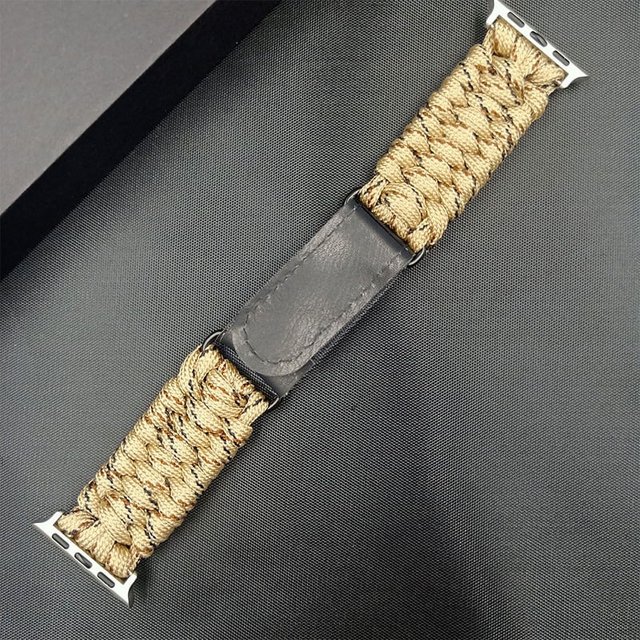 Adecuado para correa de Apple Watch Correa de reloj deportiva de nailon tejida con cuerda tipo paraguas para Apple Watch de 38/42/40/44 mm