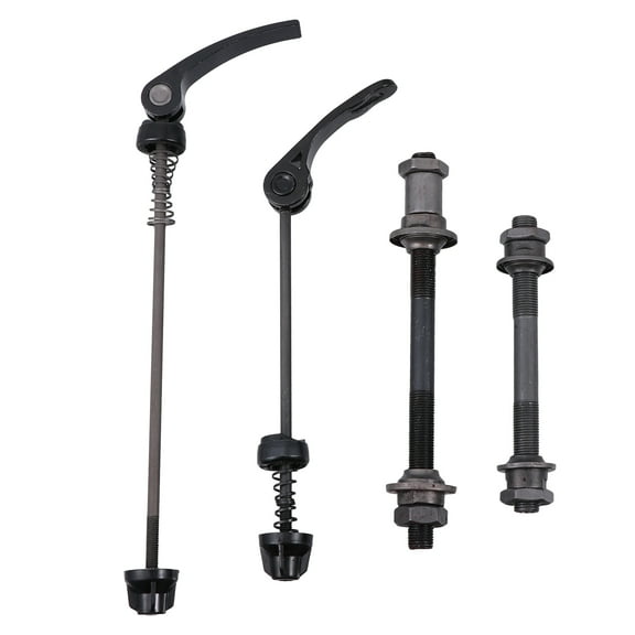 Hemoton 1 Set Bike Quick Release Skewer Axle Wheel Hub Hollow Shaft Front and Rear Set