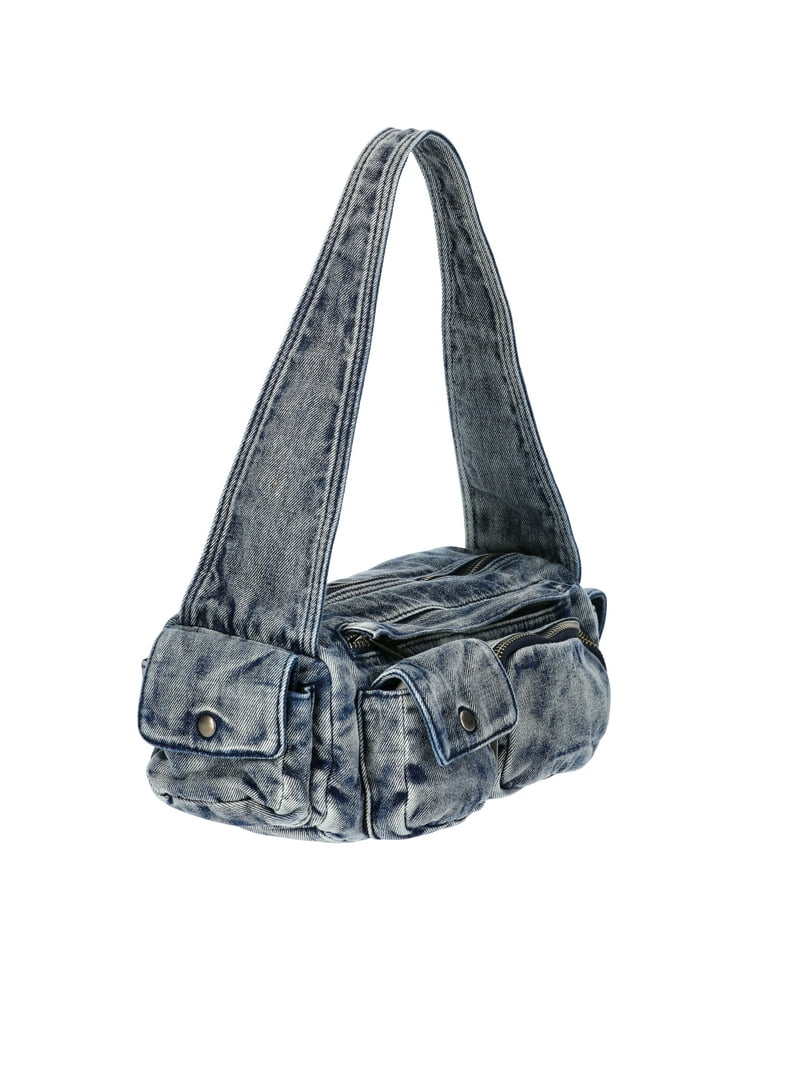 バッグ Denim Shoulder bag XACKWUERO Women Denim Shoulder Handbag Retro Crossbody Bag