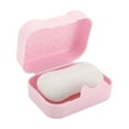 thumbnail image 5 of Unique Bargains 1 Pc Portable Soap Holder Pink Soap Holder for Bathroom 4.33"x3.15"x1.97", 5 of 6