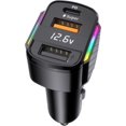thumbnail image 1 of Cargador de coche para encendedor de cigarrillos USB de 80 W, 3 puertos PD3.0 y QC3.0, enchufe USB C para encendedor de cigarrillos súper rápido con cargador de coche USB con voltímetro LED Excelente Rendimiento, 1 of 5