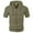 Army Green-02, variant on Rvwovn Men's Cotton Linen Hooded Shirt, Short Sleeve Lightweight Button Down Tees for Summer & Beach