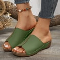 thumbnail image 2 of Mepaouo Summer Sandals for Women 2025 Platform Wedge Slides Arch Support Orthotic Casual Walking Shoes, 2 of 8