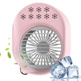 thumbnail image 1 of Air Cooler 500mL Mini Space Cooler with Misting Desktop Air Conditioning Fan with 3 Wind Speeds Colorful USB Powered Quiet Air Cooler Cooling Fan for Home Room Office, 1 of 7