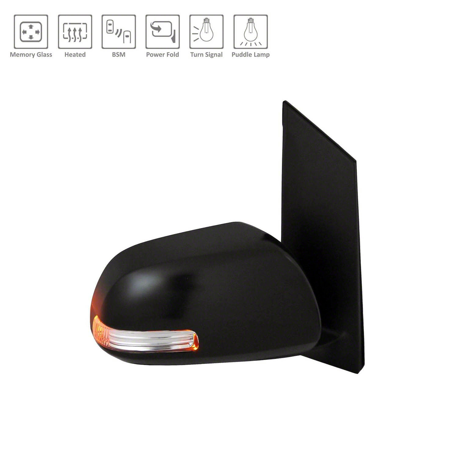 Aftermarket 20152017 Toyota Sienna Side Mirrors Right Heated w/Blind