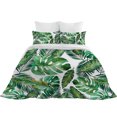 thumbnail image 4 of High Quality Bedding Cover Set 3D Green Leaves Painting Home Textiles 2/3 Pcs Quilt Covers,Queen (90"x90"), 4 of 5