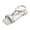 Blue, variant on Flat Sandals for Women Bohemia Beaded Open Square Toe Beach Shoes 2026 Summer Vacation Dress Shoes Pink Size 7.5