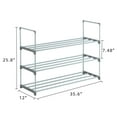 thumbnail image 4 of Tcbosik 3-Tiers Metal Storage Shoe Rack, Iron Shoe Tower Shelf Storage Organizer for Bedroom Entryway Hallway, Gray, 4 of 6