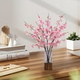 thumbnail image 4 of Xecvkr Artificial Cherry Blossom Branch Silk Flower for Home Wedding Party Decoration Centerpiece Arrangement 42.13 Inches Long Realistic, 4 of 6