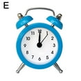 thumbnail image 5 of Mini Twin Bell Alarm Clock Set 3x2 inch Loud Vintage Metal Alarm Clocks with Stereoscopic Dial, Analog Travel Clocks with Backlight, Silent Non-Ticking Design for Heavy Sleepers, 5 of 7
