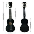 thumbnail image 2 of POMAIKAI Beginner Ukulele, Kids Guitar, 21 inch Ukelele for Adult Students with Gig Bag (Black), 2 of 5