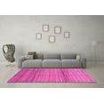 thumbnail image 3 of Ahgly Company Indoor Round Abstract Pink Modern Area Rugs, 8' Round, 3 of 4
