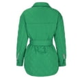 thumbnail image 5 of Black and Friday Clothing Sales Idoravan Women's Quilted Puffer Coat,Womens Warm Solid Hoodless Jacket Slim Winter Parkas Outwear Green S, 5 of 6
