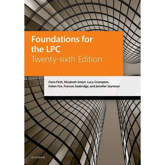 Legal Practice Course Manuals Foundations for the Lpc, (Paperback)