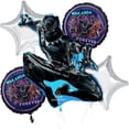 thumbnail image 6 of Black Panther Balloon Bouquet (5 Pieces) - Party Supplies Decoration, 6 of 6