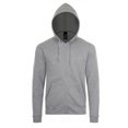 thumbnail image 1 of SOLS Mens Stone Zip Up Plain Hoodie, 1 of 5