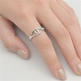 thumbnail image 4 of Knot Rope Noose Ring .925 Sterling Silver Band Jewelry Female Male Unisex Size 10, 4 of 4