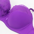 thumbnail image 6 of DJskiyers Supportive Bras for Women Push up Underwire Bra Sexy Lace Plus Size Bra Adjustable Straps Brassiere, 6 of 8