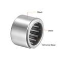 thumbnail image 3 of Uxcell HK1514 Needle Roller Bearings 15mm Bore 21mm OD 14mm Width Chrome Steel Open End Bearing 2pcs, 3 of 5