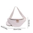 thumbnail image 3 of Bolsa cruzada para exteriores de mujer y cintura deportiva, bolso ligero de hombro de PU para viajes, senderismo, escuela y uso diario, 3 of 6