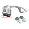 Homedics, Dual Head Percussion Action Plus Massager with Heat, Adjustable Intensity , Dual Pivoting Heads, 2 Sets Interchangeable Nodes, for Back, Shoulders, feet, legs and neck, HHP-351H