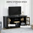 thumbnail image 4 of HOMCOM TV Stand for TVs up to 55 Inches, TV Cabinet with Adjustable Shelves, 4 of 10
