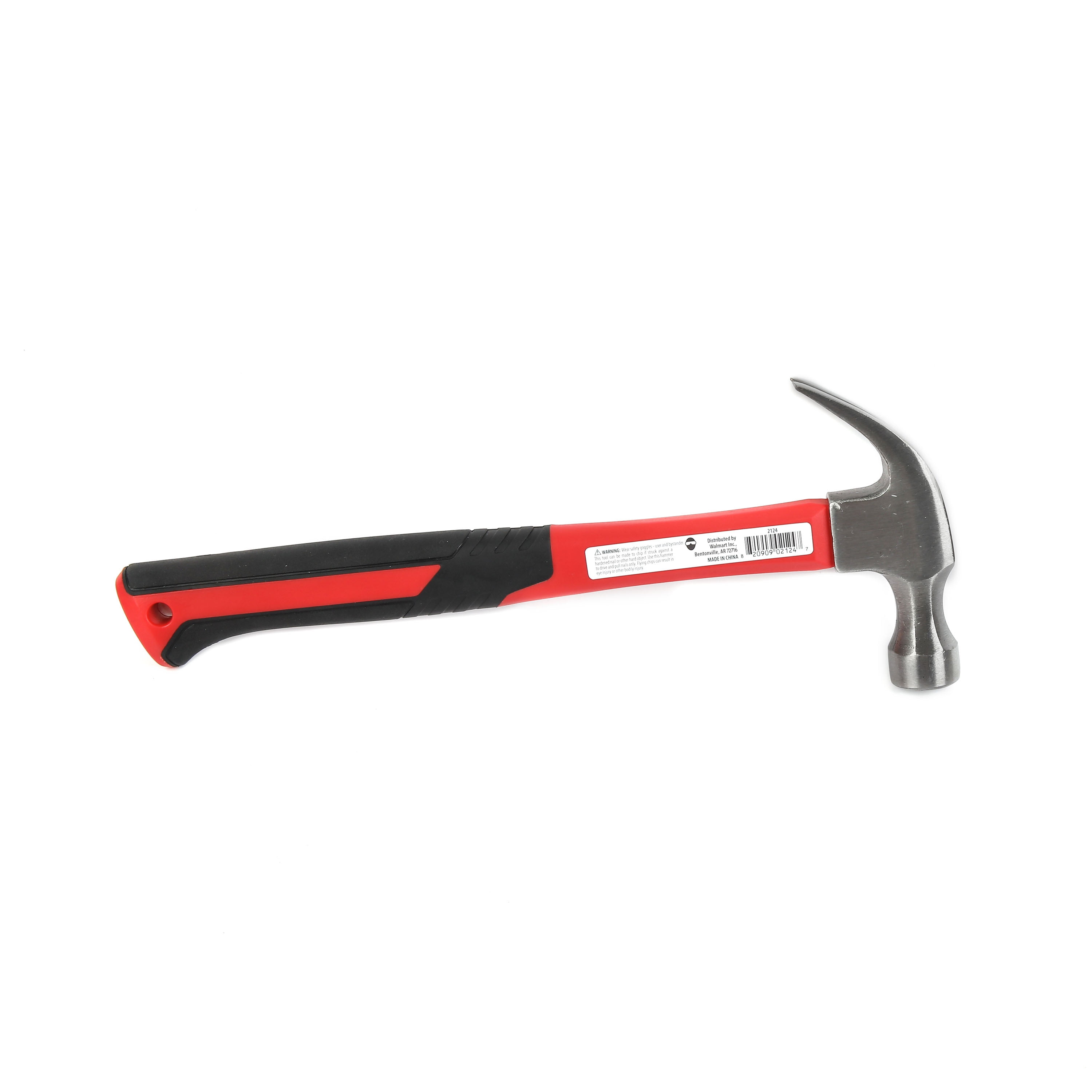 Hyper Tough 16-Ounce Claw Hammer with Fiberglass Handle