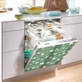 thumbnail image 5 of Dailycode Dishwasher Magnet Cover Magnetic Fridge Door Cover Home Kitchen Decor, Plaid with Shamrocks, 23"x 26", 5 of 6