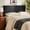 Black, variant on Virtu Queen Headboard No Tools Required Peel and Stick Upholstered Velvet Bed Headboard Only, Gray