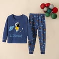 thumbnail image 5 of Lovskoo 2-12Y Children Cotton Pajamas Set Round Neck Underwear Set Boys And Girls Baby Spring And Summer Clothes Sleepwear Loungewear For Kids Blue, 5 of 6