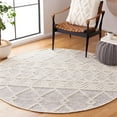 thumbnail image 2 of SAFAVIEH Natura Velasco Southwestern Wool Area Rug, Ivory/Black, 6' x 6' Round, 2 of 8