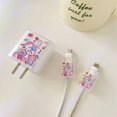 thumbnail image 1 of Carcasa Para cable USB Enchufe Cove Línea De Primavera Protector De Datos Tie Snoopy Love Frog Sailor Moon Pokemon Melody Lotso Bear Flores Kaws Suave TPU Cubierta Para iPhone Tipo C, 1 of 4
