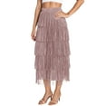 thumbnail image 4 of Landzoo One Women's Fashion Flowy Fringe Bodycon Skirt Elegant Comfortable Slim Fit Versatile Midi Skirt For Daily Beautiful Casual Women's Skirt, 4 of 6