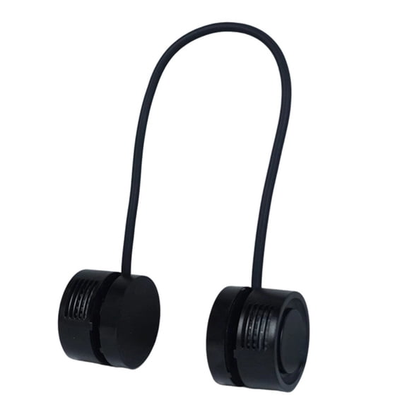 Bladeless Neck Hanging Fan Turbine Hands Free Portable Fan, Flexible Gooseneck Wearable Cooling Fan For Office Travel Outdoor Sports(Black-11.8X5.9X4.2Cm)
