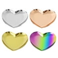 thumbnail image 5 of Dusknt Gold Heart Shaped Jewelry Storage Tray Stainless Steel Candy Dessert Tray Silver, Rack,, 5 of 9