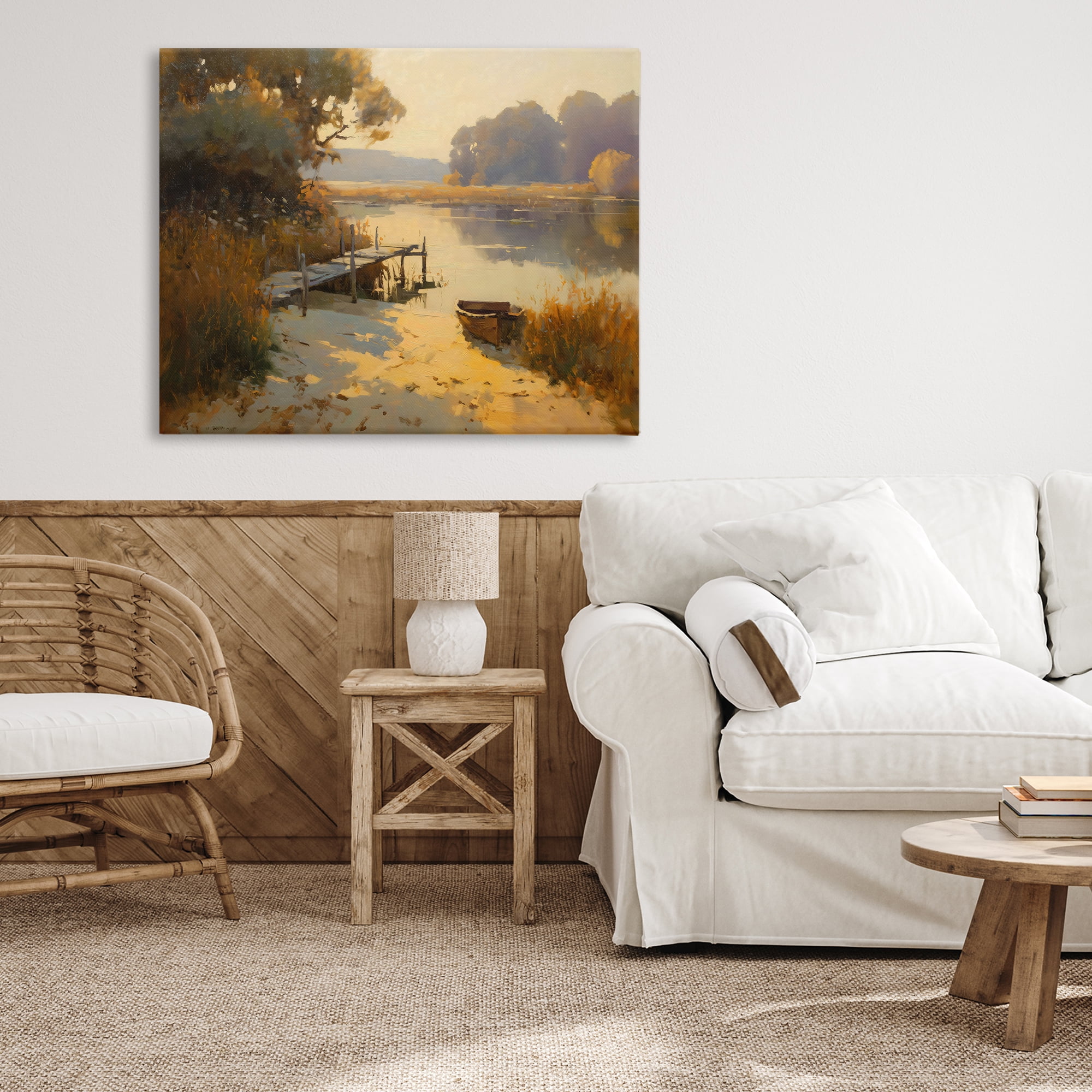 Golden Hour in Autumn Canvas Wall Art, design by Arlington Prints