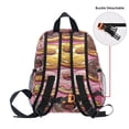 thumbnail image 5 of FORMRS School Backpack with Front Zippered Pocket 12" Student Travel Daypack, Cute Doughnuts Pattern, 5 of 6