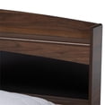 thumbnail image 4 of Baxton Studio Lit Plateforme en Bois Fini Noyer Taille Grand, 4 of 8