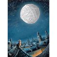 thumbnail image 1 of Pintura de diamantes FLhrweasw Kitty Yarn Ball Moon Cuadro de pared cuadrado 30x40cm, 1 of 1
