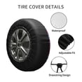 thumbnail image 4 of Kdxio Cute Nautical for Tire Cover Wheel Protectors Tyre Covers Weatherproof Wheel Covers Universal Fit for Trailer Rv SUV Truck Camper Travel Trailers 14 inch, 4 of 8