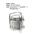 thumbnail image 6 of Cheers.US 190ml Alcohol Stove Portable Rustproof Stainless Steel BBQ Camping Cookware Cooking Stove for Outdoor Backpacking Hiking Traveling Grill Camping, 6 of 7