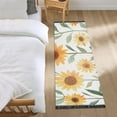 thumbnail image 3 of Yayeee Runner Rug for Bedroom 2'x6' Machine Washable Hallway Non Slip Mat, Sunflowers and Leaves Pattern, 3 of 8