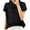 Black, variant on Womens Short Sleeve Shirts Crew Neck Tunic Shirts Casual Loose Fitted Classic Solid Color Tshirt Summer Basic Tops Blouses (Black,M)