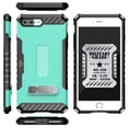 thumbnail image 5 of Case for iPhone 8 Plus, Mint Tri-Shield Rugged Cover [with Kickstand + Credit Card Wallet Slot + Wrist Strap] for Apple iPhone 8 Plus, iPhone 7 Plus, 5 of 5