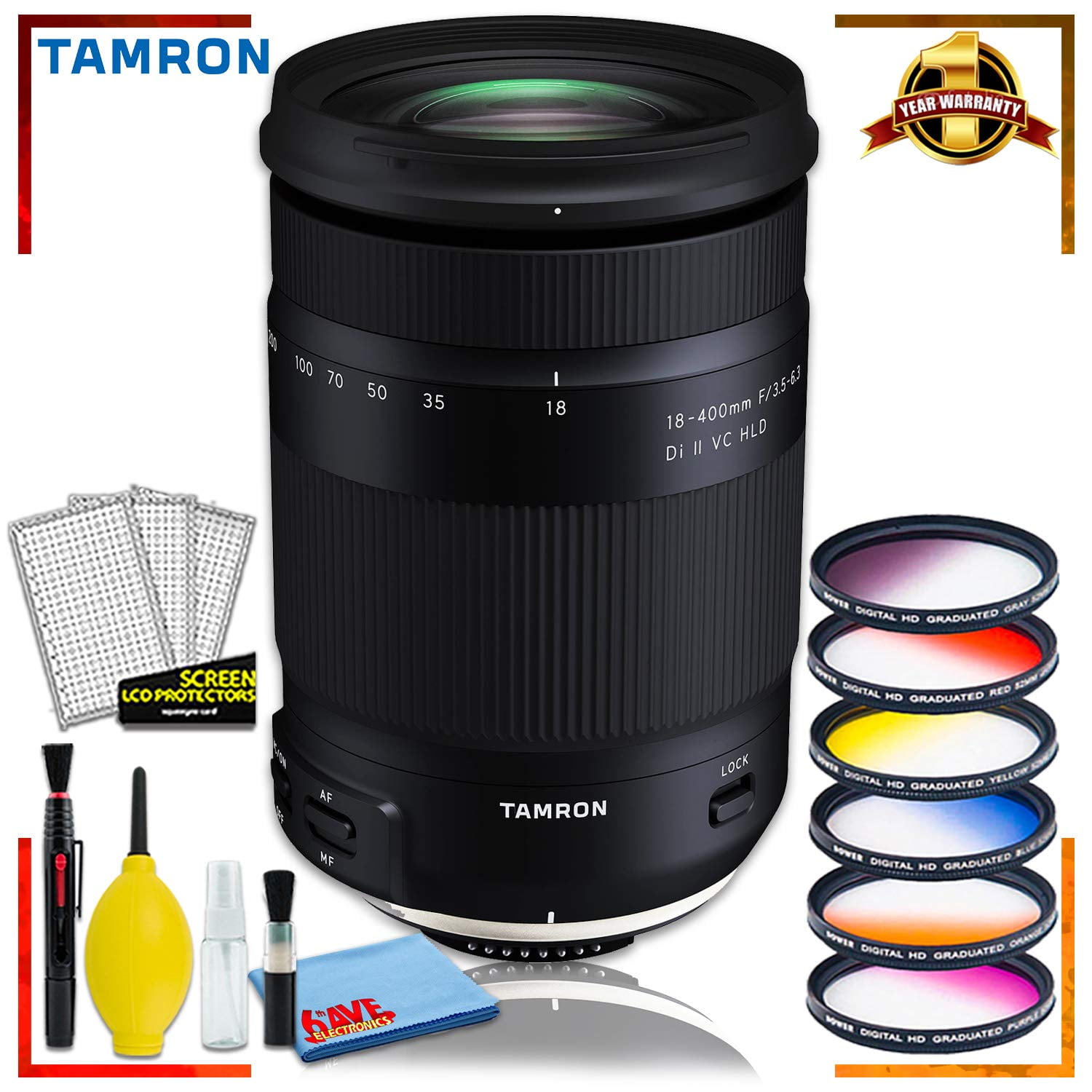 Tamron 18400mm f/3.56.3 Di II VC HLD Lens for Nikon F (Intl Model
