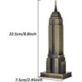 thumbnail image 2 of Cutbar 8.7 Inch Metal New York City World Building Statues Collection Model Home Desk Decoration (Bronze), 2 of 7