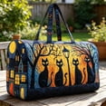 thumbnail image 7 of Unisex Boho Quilted Weekender Bag – Boho Bag Lightweight, Free-Spirited, Ready to Wander, Large Hippie Journey Travel Duffle, Vintage Floral Luggage for Gym, Yoga & Carry-On, 7 of 7