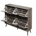 thumbnail image 5 of 4 Door Shoe Rack, Freestanding Modern Shoe Storage Cabinet, for Entryway   WL RR, 5 of 27